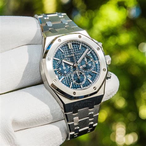 audemars piguet blue chronograph|audemars royal oak chronograph.